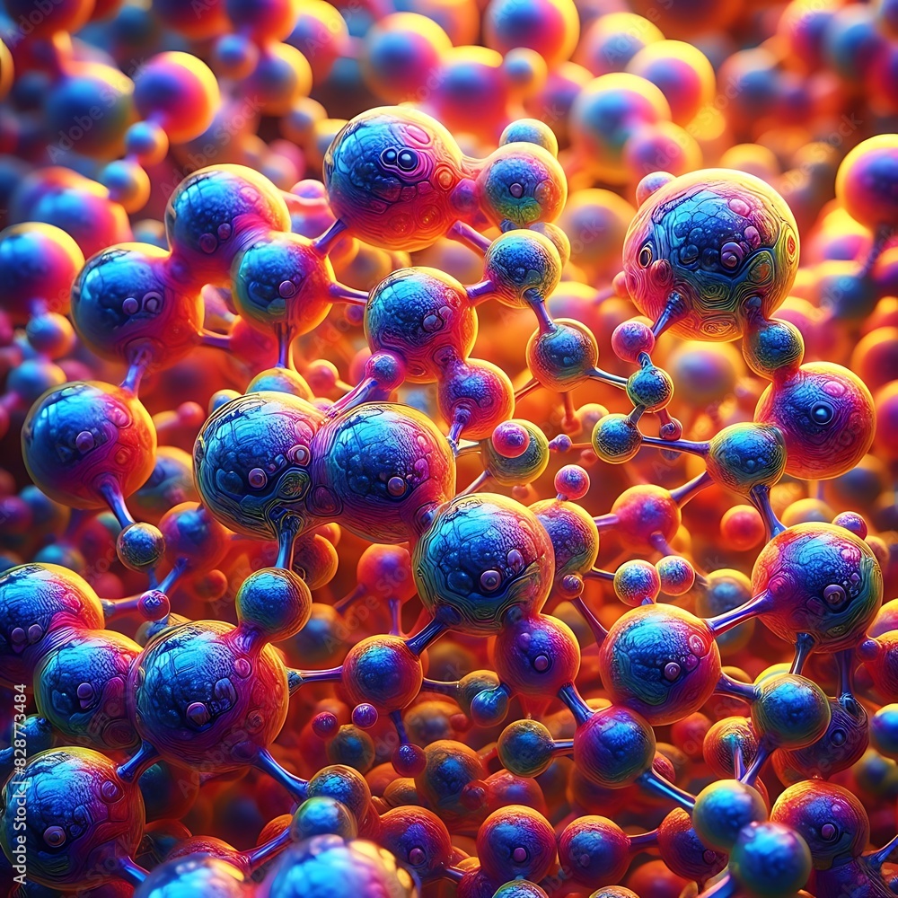 background with molecules,atoms,Generative AI background with molecules,atoms,Generative AI