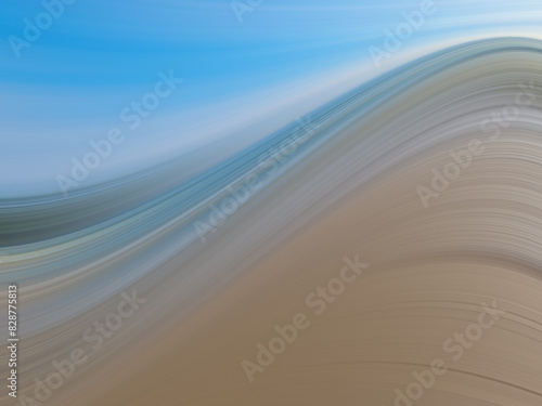 Abstract gradient Blurred colored background. Smooth transitions of iridescent blue and brown colors. Colorful Rainbow backdrop Smooth Texture Graphic wallpaper