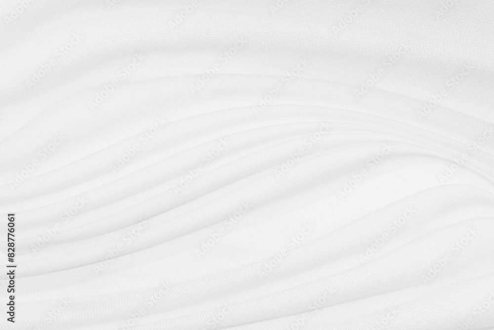 Fototapeta premium beauty white abstract smooth curve soft fabric shape decorate fashion textile background