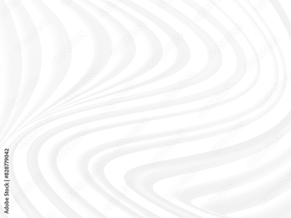 Obraz premium Clean fashion soft fabric textile woven beautiful abstract smooth curve shape decorative white and gray background