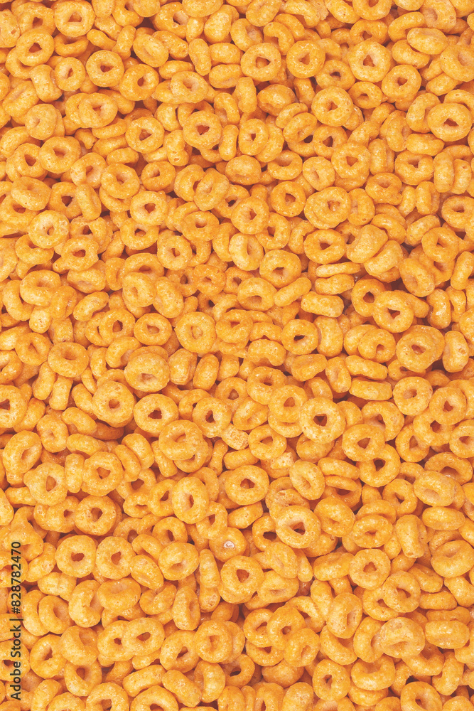 Corn-flakes background and texture. Top view. Corn-flakes background and texture. Top view.