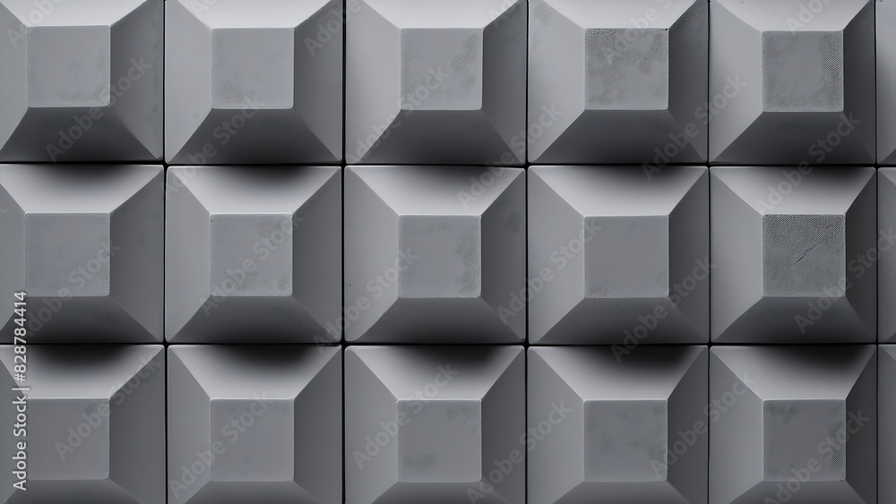 Geometric Pattern on a Modern Wall, Showcasing Symmetry and Design Geometric Pattern on a Modern Wall, Showcasing Symmetry and Design