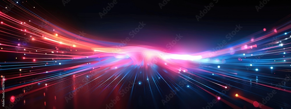 Naklejka premium Future line abstract wallpaper and background lines glitter