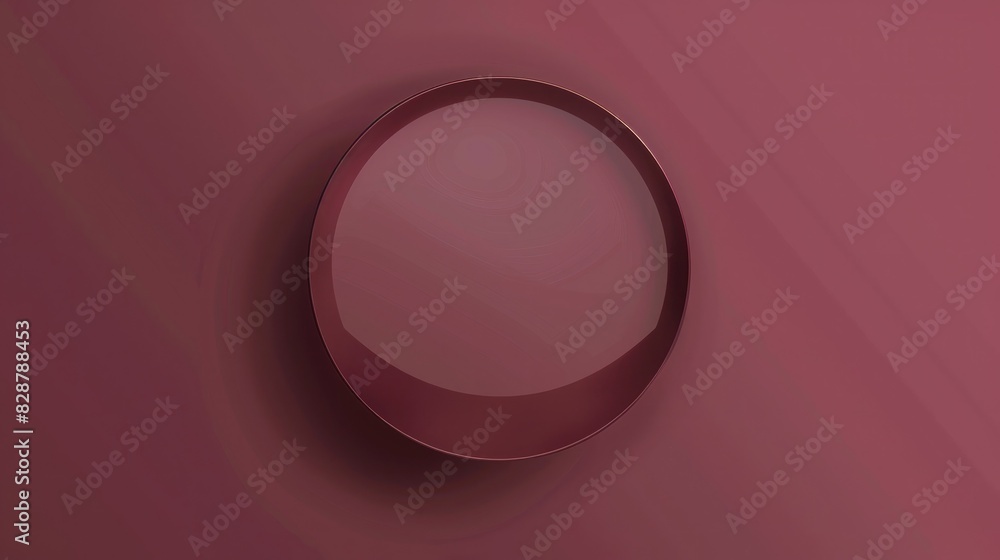 Elegant contrast: a floating circle on a rich maroon solid colored texture. Elegant contrast: a floating circle on a rich maroon solid colored texture.