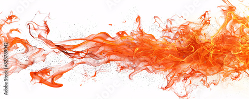 Fiery orange splash abstract background