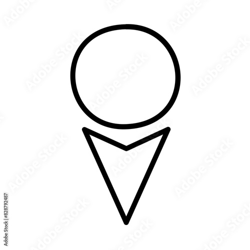 Free Download Pin location and navigation of doodle icon - GFXLoad