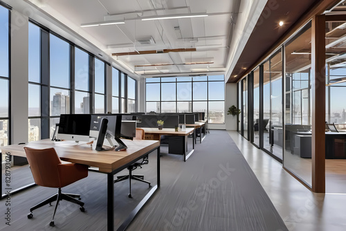 Modern office space architecture design 