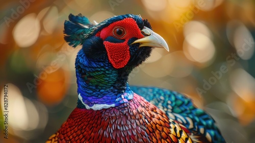 Colorful male pheasant photo