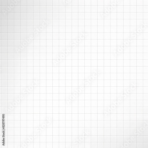 Grid paper texture background. White paper texture background. Generative AI.