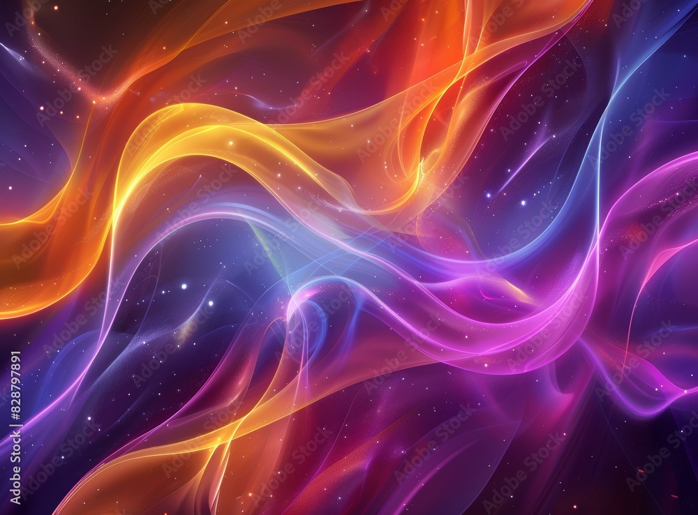 Fototapeta premium Mesmerizing Nebula: A Symphony of Colors in the Cosmos