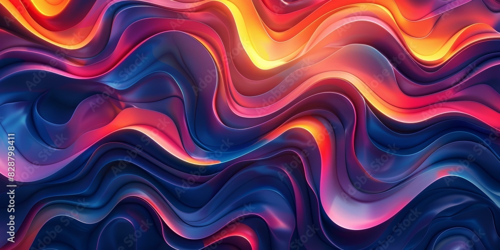 Abstract Colorful Wavy Background Abstract Colorful Wavy Background