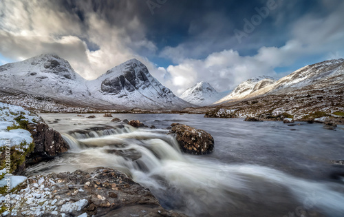 Stob Dearg is the highest and finest peak of Buachaille Etive Mòr, and one of the most famous sights of the Highlands.  photo