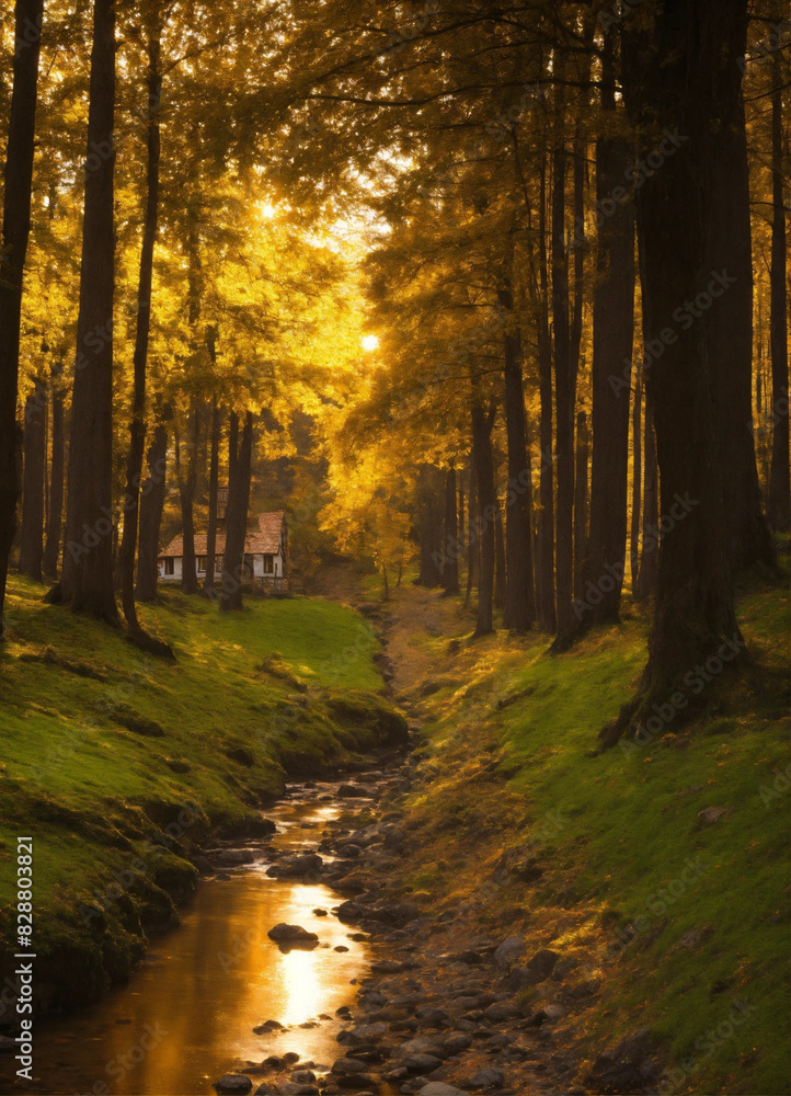 Fototapeta premium autumn in the forest