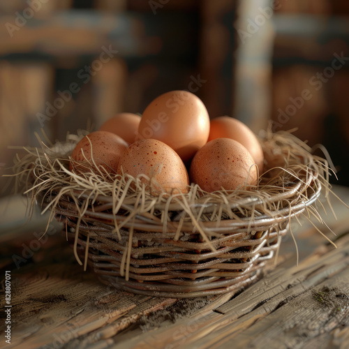 eggs in the nest