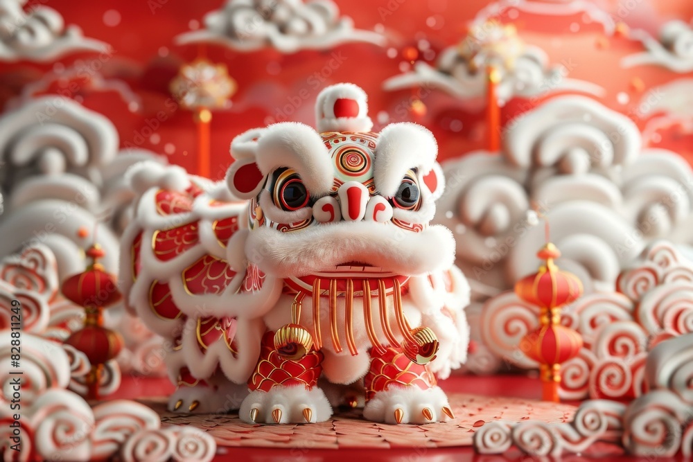 Fototapeta premium Lion Dance