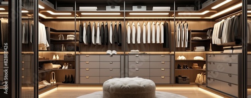 Modern luxury dressing room