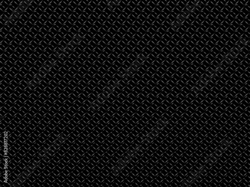 Black metal texture steel background. Perforated metal sheet.