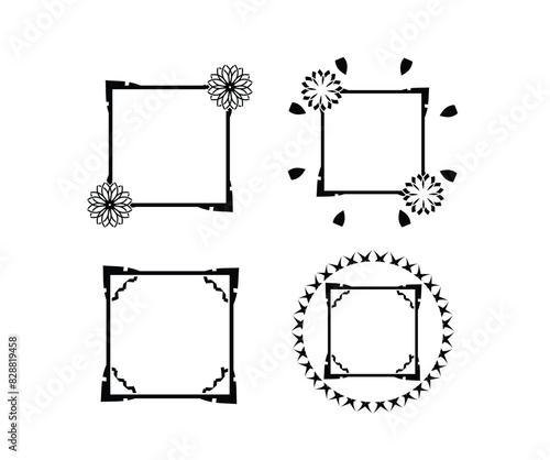 rectangular ornament frame logo