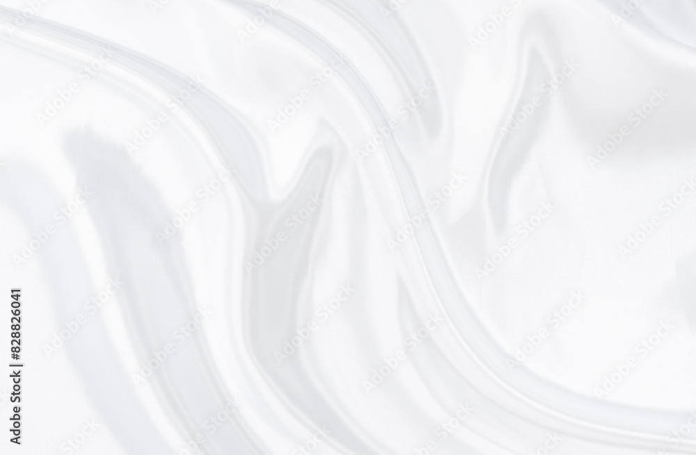 Obraz premium White gray satin texture that is white silver fabric silk background with beautiful soft blur pattern natural.