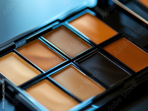 A set of colorcorrecting concealers in a palette photo