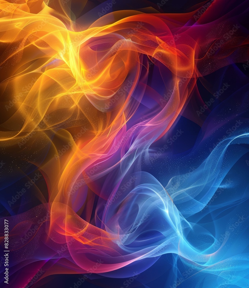 Cosmic Dance: Fire and Ice in Harmony Cosmic Dance: Fire and Ice in Harmony
