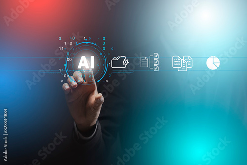 Office workers are using AI to help with their daily work.