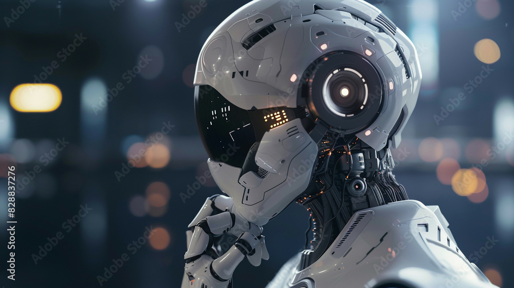 Realistic depiction of AI concept showcasing advanced technology and futuristic design elements symbolizing the cutting-edge developments in artificial intelligence Realistic depiction of AI concept showcasing advanced technology and futuristic design elements symbolizing the cutting-edge developments in artificial intelligence