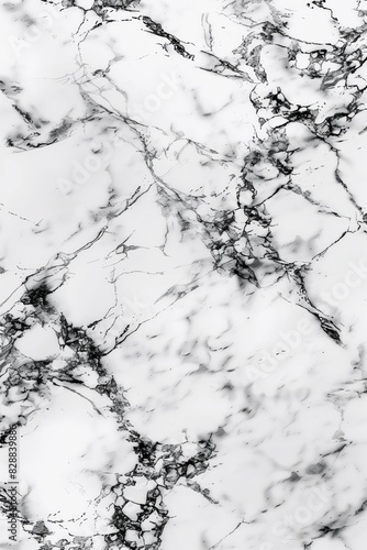 White Marble Texture with Bold Gray Veins in Portrait Orientation for Elegant Interior Design