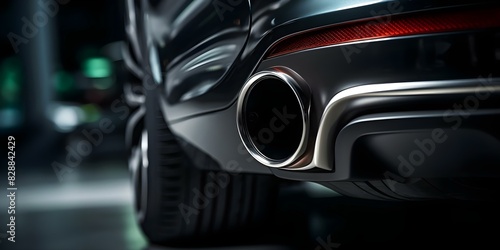 Closeup shot of performance vehicle exhaust pipe in automotive photography. Concept Automotive Photography, Closeup Shots, Performance Vehicles, Exhaust Pipes, Automotive Detail Shots