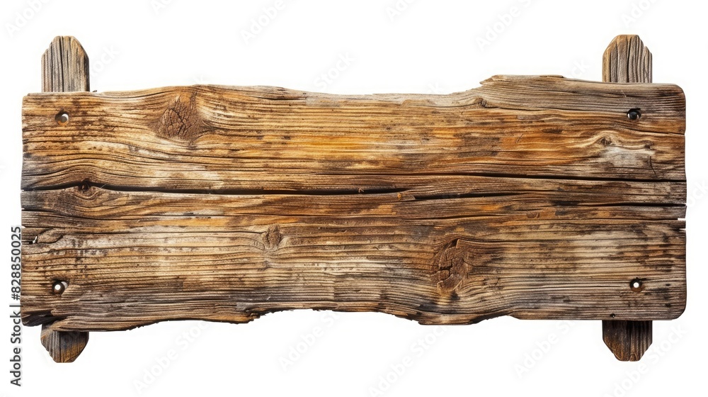 Old empty rustic wooden sign board with free place for text isolated on white background Old empty rustic wooden sign board with free place for text isolated on white background