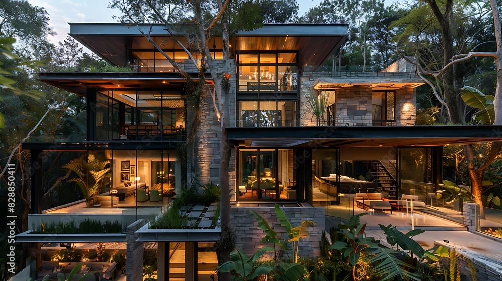 Serene Symmetry: Exploring the Ethereal Beauty of a Contemporary Forest, Where Nature's Grace Meets Modernity in Harmonious Splendor Serene Symmetry: Exploring the Ethereal Beauty of a Contemporary Forest, Where Nature's Grace Meets Modernity in Harmonious Splendor