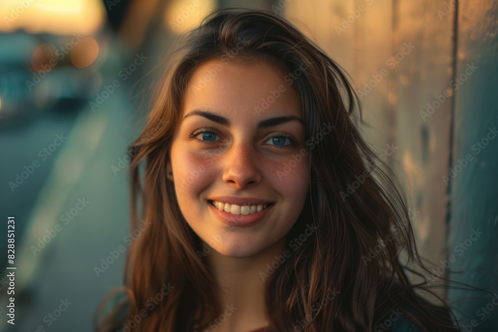 Portrait of a young smiling woman Portrait of a young smiling woman