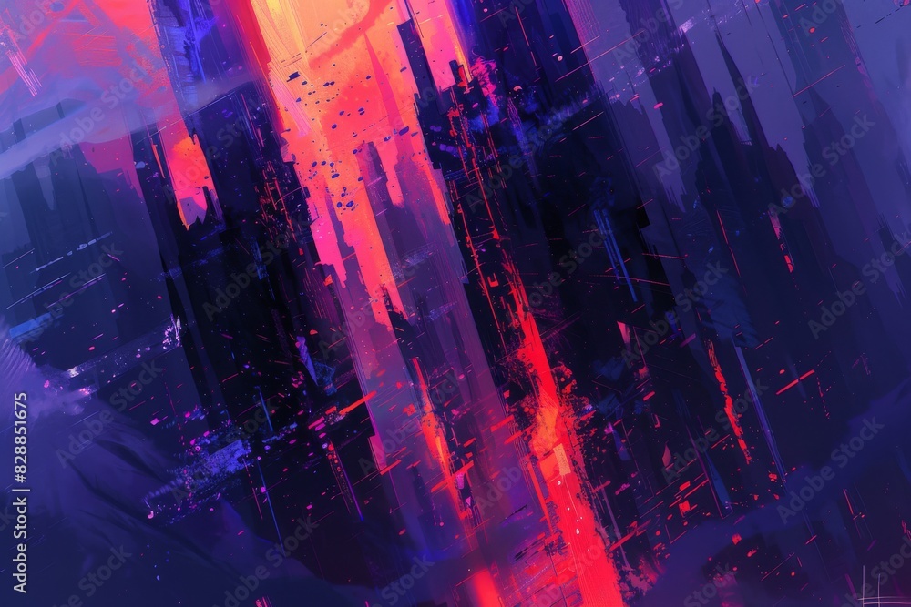 Fototapeta premium A place of shadows and fear with a sense of dread