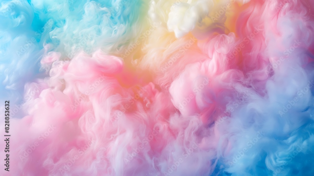 Fototapeta premium colours, colourful, rainbow, background, fluffy, purple, abstract, pink, texture, fantasy, pastel, wallpaper, illustration, blue, cloud, sky, soft, watercolor, light, bright, pattern, cloudscape, clou