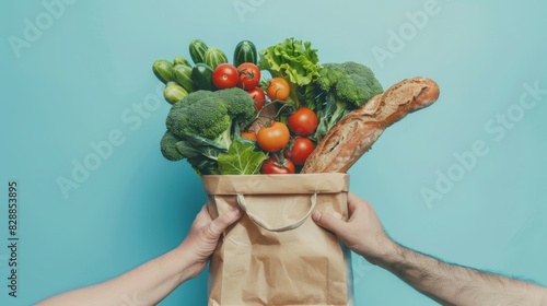 The grocery bag transaction photo