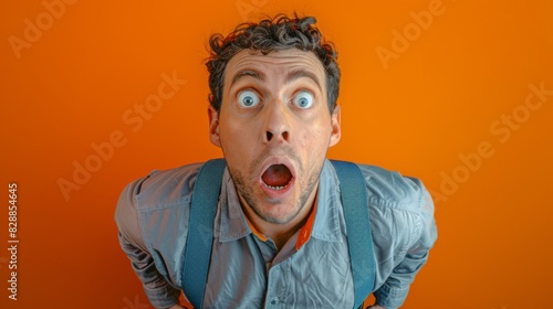The Surprised Man Expression photo