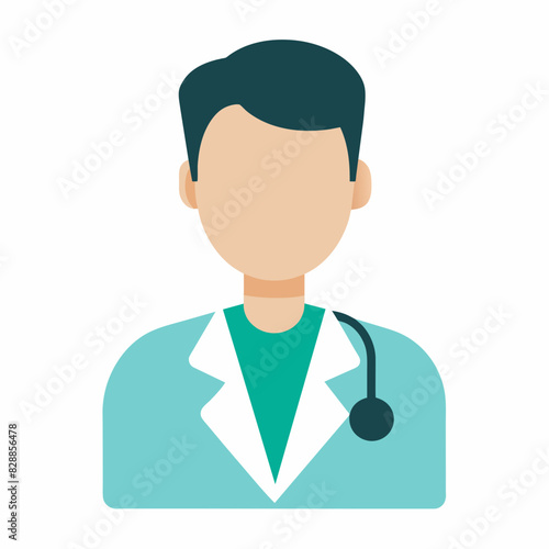 doctor icon with stethoscope