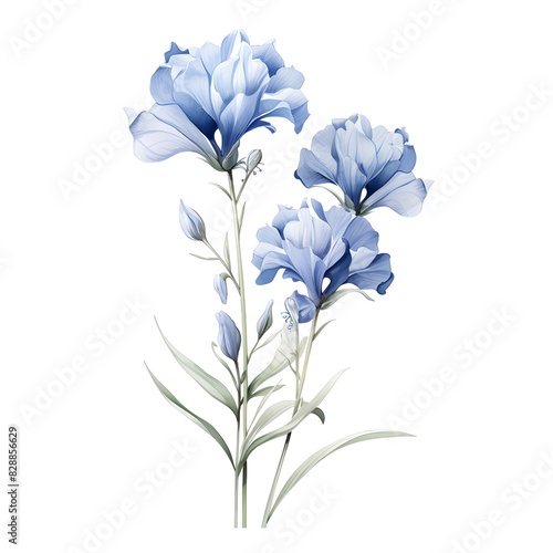 bouquet of blue flowers