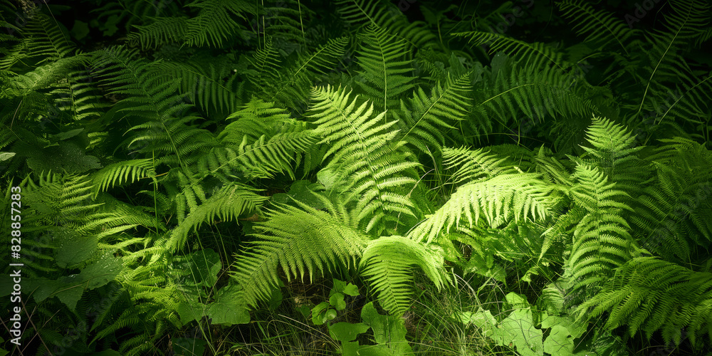An intimate look at vivid green ferns in a forest, highlighted by sunlight filtering through the foliage, capturing the essence of natural beauty and serene greenery. An intimate look at vivid green ferns in a forest, highlighted by sunlight filtering through the foliage, capturing the essence of natural beauty and serene greenery.
