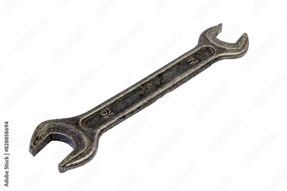 Double open end wrench isolated on a white background Double open end wrench isolated on a white background