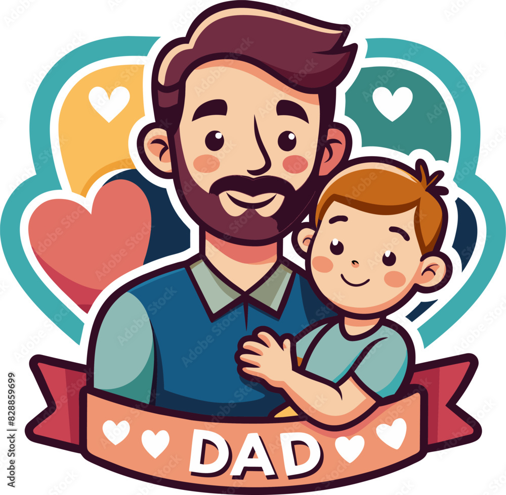 Father's Day badge design . Sticker, stamp, logo handmade. Father's Day badge design . Sticker, stamp, logo handmade.