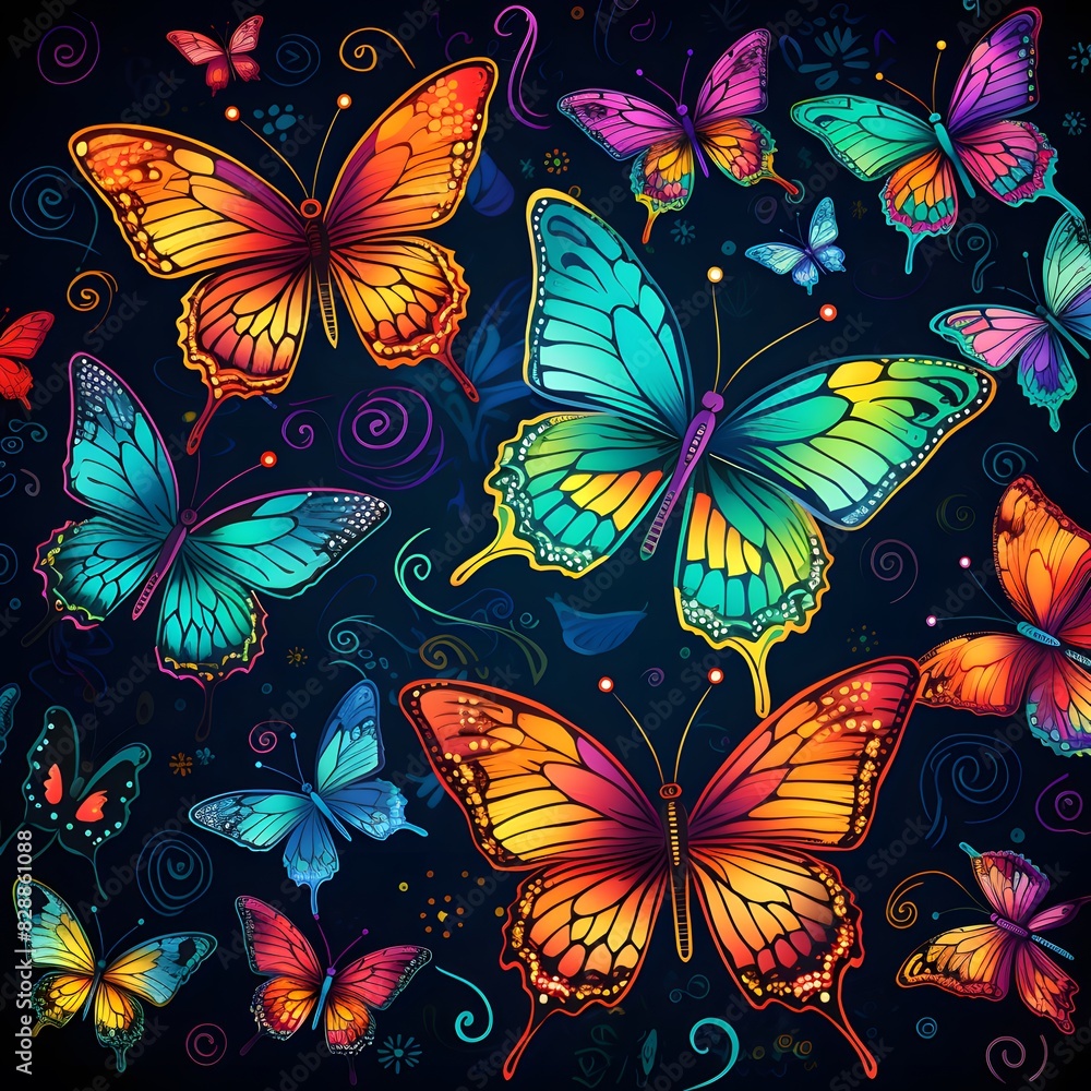 background with butterflies background with butterflies