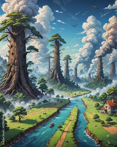 Military conflicts cause global warming.