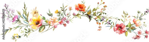 A beautiful watercolor painting of a floral arrangement