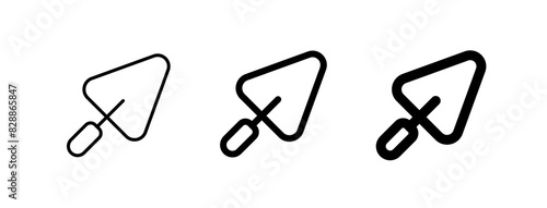 Editable trowel, shovel, cement vector icon. Construction, tools, industry. Part of a big icon set family. Perfect for web and app interfaces, presentations, infographics, etc