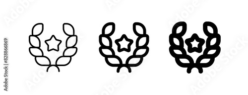 Editable award, laurel, achievement, nomination vector icon. Movie, cinema, entertainment. Part of a big icon set family. Perfect for web and app interfaces, presentations, infographics, etc