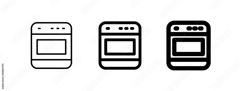 Editable oven vector icon. Bakery, cooking, appliances, kitchenware, food. Part of a big icon set family. Perfect for web and app interfaces, presentations, infographics, etc Editable oven vector icon. Bakery, cooking, appliances, kitchenware, food. Part of a big icon set family. Perfect for web and app interfaces, presentations, infographics, etc