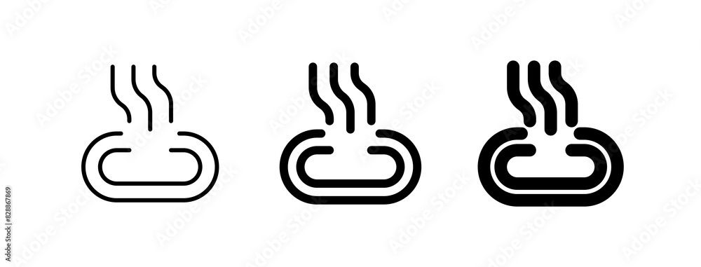 Editable hot spring, steam vector icon. Wellness, spa, relaxation. Part of a big icon set family. Perfect for web and app interfaces, presentations, infographics, etc Editable hot spring, steam vector icon. Wellness, spa, relaxation. Part of a big icon set family. Perfect for web and app interfaces, presentations, infographics, etc