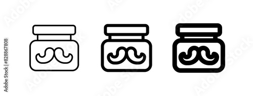 Editable mustache cream vector icon. Barbershop, lifestyle, grooming. Part of a big icon set family. Perfect for web and app interfaces, presentations, infographics, etc