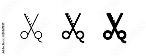 Editable shears vector icon. Barbershop, lifestyle, grooming. Part of a big icon set family. Perfect for web and app interfaces, presentations, infographics, etc